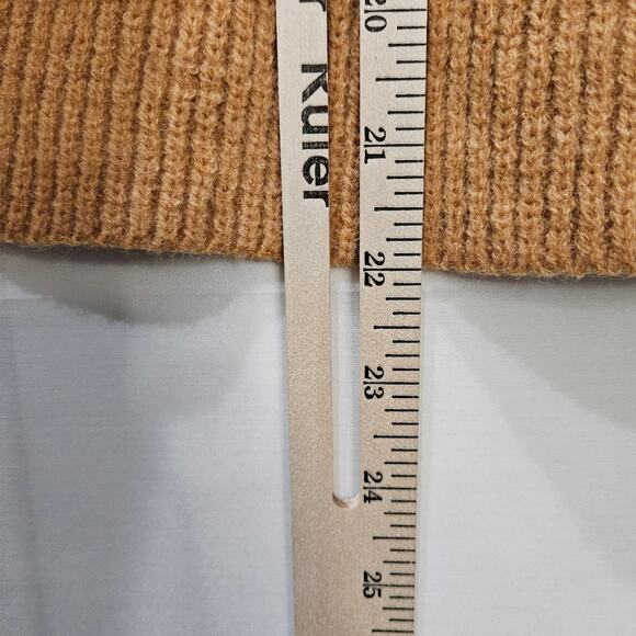 Six/Fifty Long Sleeve Fold Over Sweater Butternut Squash Size Small - Picture 6 of 6